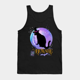 Magic Witch Tarot cards Beware potion witchy Witchcraft astrology Halloween Tank Top